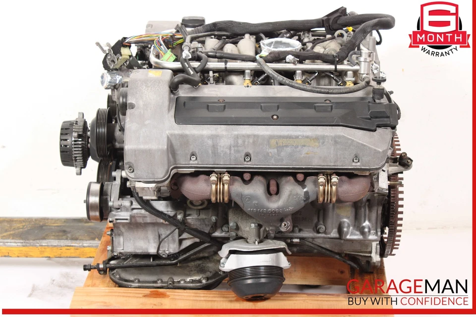Conjunto de bloque de motor 98-06 Mercedes R129 SL500 CLK500 5,0 L V8 M113 tracción trasera OEM Foto 4 de 4