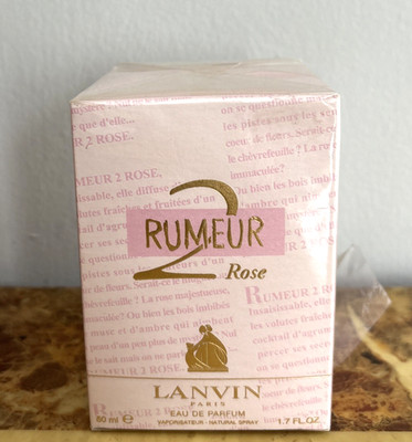 Rumeur Rose # 2 by Lanvin 1.7 oz / 50 ml EDP Spray Perfume for Women SEALED