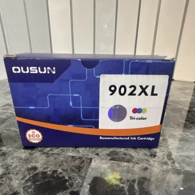 OUSUN 902XL Tri-color Ink Cartridge 902XL Exp 01/2027