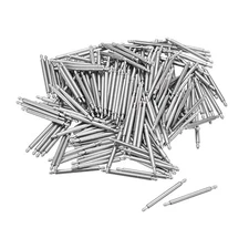 15mm Watch Band Pin 1.3mm Dia Steel Single Flanged End Spring Bar Pins 200pcs