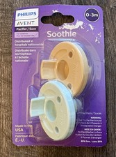 NEW Philips Avent Soothie Baby Pacifiers 0-3 Months BPA Free Green Beige