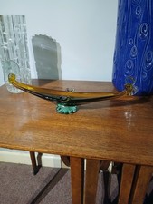 Vintage Italian MURANO Venetian Gondola Boat Blown Glass.