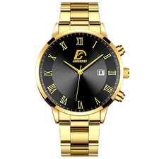 Luxury Minimalist Quartz Men's Watch with Calendar - Business Casual Style