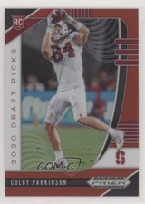 2020 Panini Prizm Draft Picks Rookies Red Colby Parkinson #135 00a3
