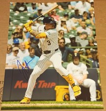 Joey Ortiz Milwaukee Brewers SIGNED AUTOGRAPHED 8x10 Photo COA BASEBALL MLB