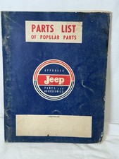1967 Kaiser Jeep Parts List Catalog Cj Wagoneer J-series Fc 1955-67 Original 1967 Kaiser Jeep Parts List Catalog Cj Wagoneer J-series Fc 1955-67 Original