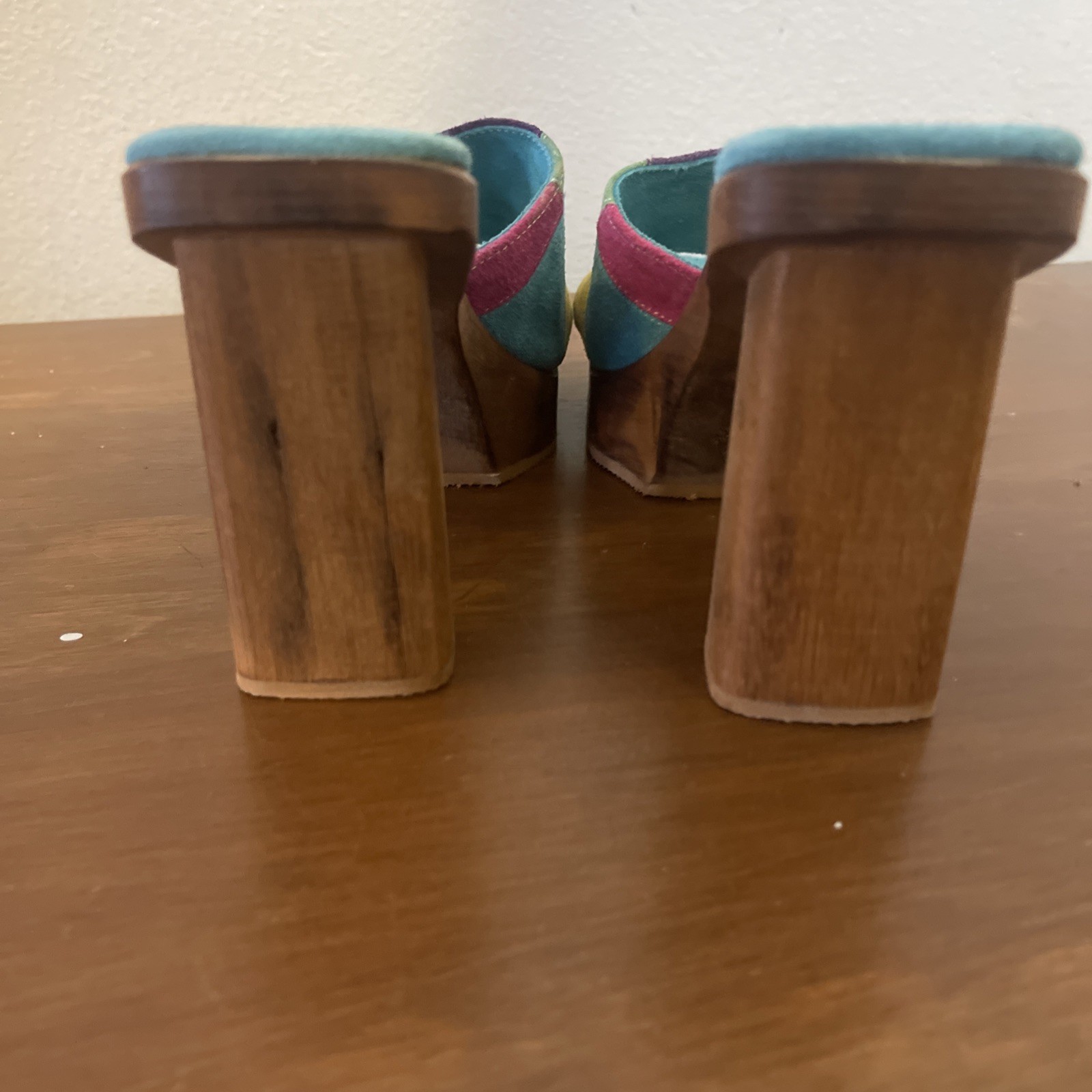 Baci Multicolored Patchwork Style Upper Suede H S… - image 5