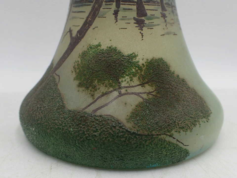 vase , soliflore ancien, verrerie Legras - Photo 2/4