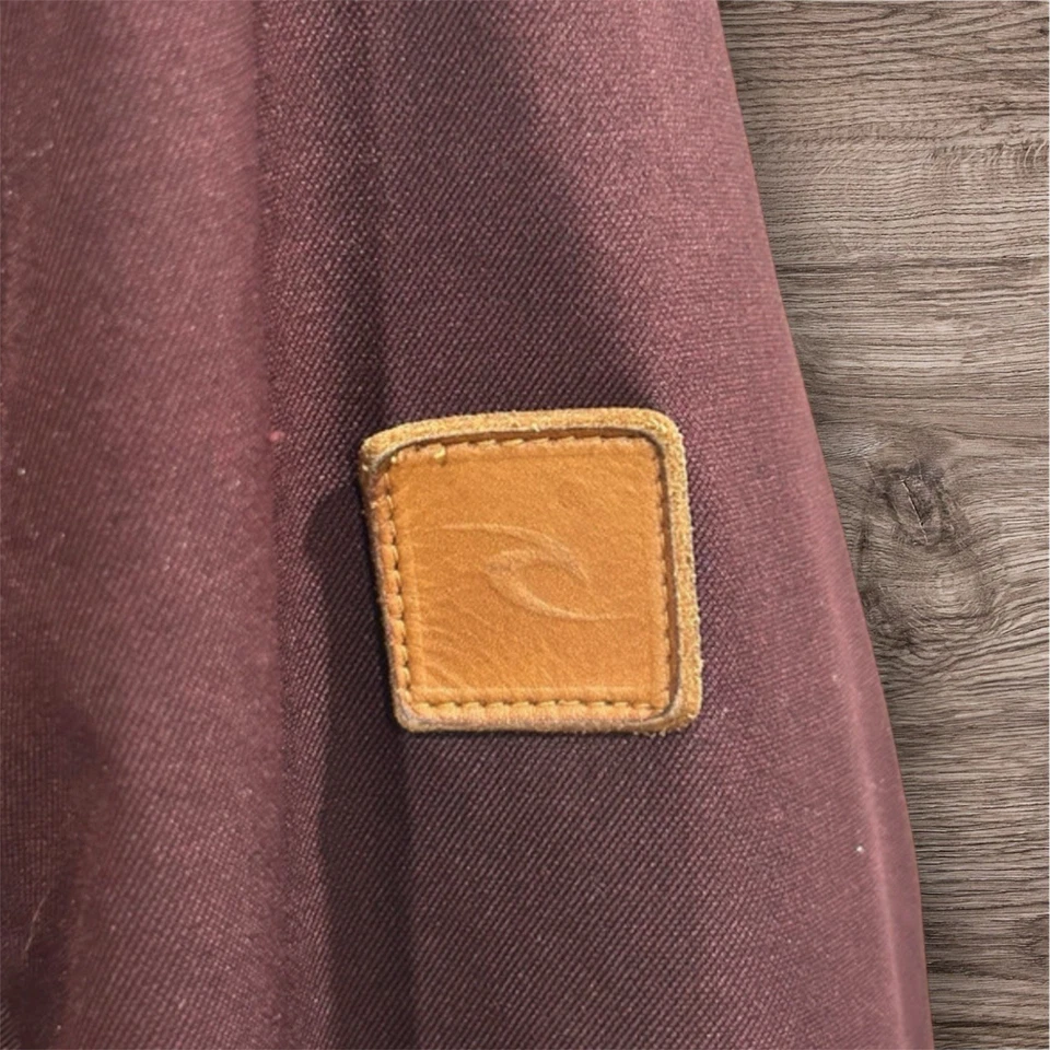 Rip Curl Men's Anti Series Burgundy Hooded Jacket, Size Medium - Image 4 of 4