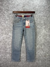 Levi's Jeans Boys 8 Blue 514 Straight Performance Adjustable Waist Stretch Denim