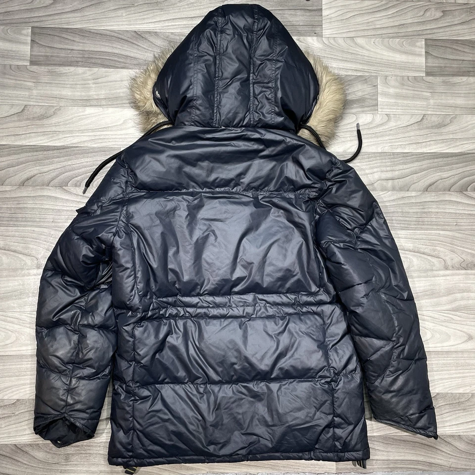 GAP Heavyweight Puffer Parka Para Hombres M Chaqueta para Nieve Abrigo Azul Con Capucha Y2K Gorpcore Foto 2 de 4