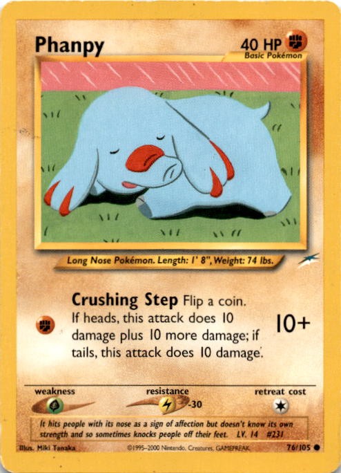 Phanpy Common Neo Destiny 076/105 MP