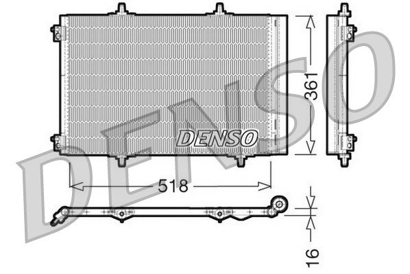Fits DENSO DCN07013 Air conditioning condenser DCN07013 A/C condenser ⭐UK Stock⭐
