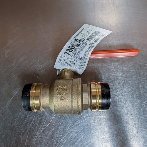 SharkBite UXLVB41 1-1/2 Inch Push to Connect Brass Ball Valve Plumbing Fitting