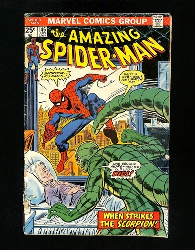 Amazing Spider-Man #146 VG- 3.5 Scorpion! Marvel 1975