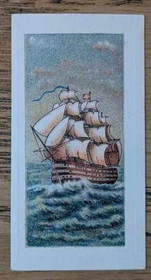 1930 Cigarette Card Evolution of The British Navy #17 HMS Victory 
