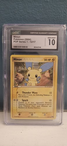 Minun graded CGC 10 for sale on eBay