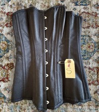 Black Steel Boned Strapless Corset Small Halloween Retro Women s NWT Overbust