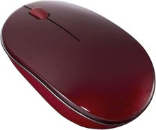 Digio2 Bluetooth Mouse, Slim, 3-Button, Blue LED, Red, MUS-BKT154NR