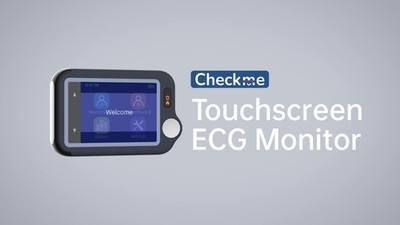 Checkme EX Bluetooth EKG Monitor 30s/60s/5min Record with AI ECG