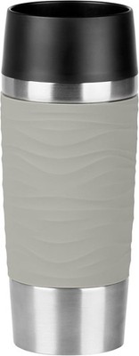 Emsa Travel Mug Waves Isolierbecher N20108 | 0,36 L | bis zu 4h heiß und 8h kalt