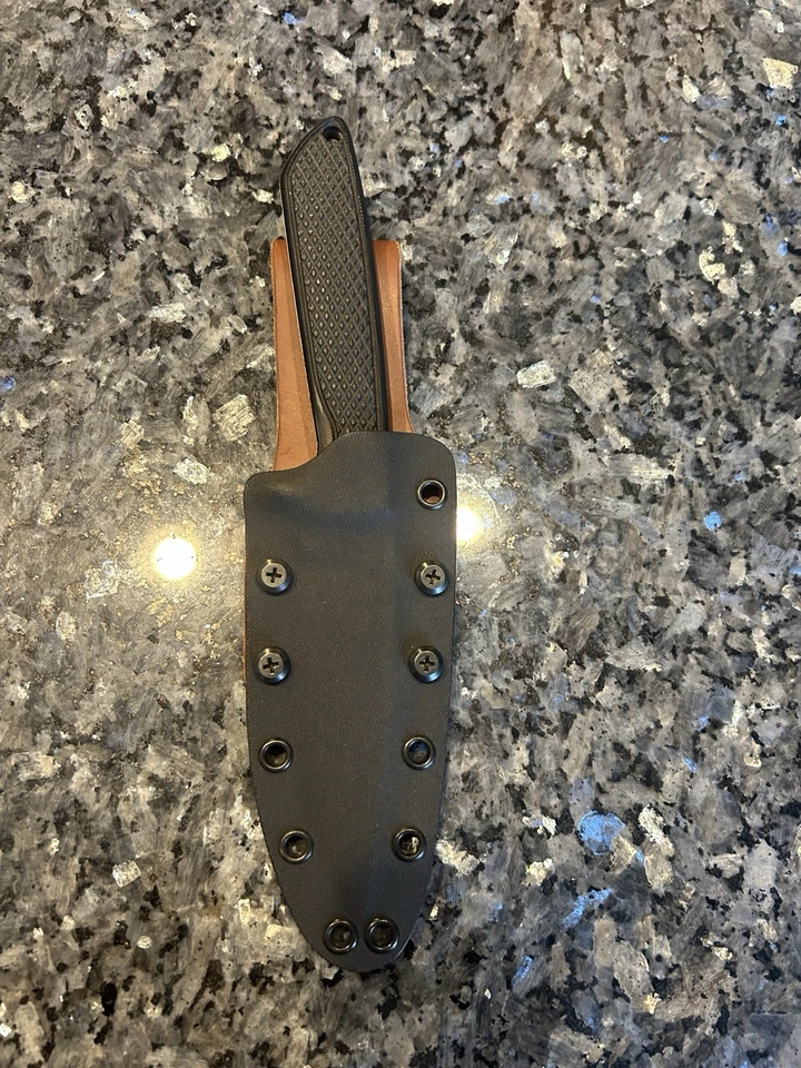Spyderco Waterway LC200N Factory Second with Black G10 And Custom Kydex Sheath - Image 2 of 4