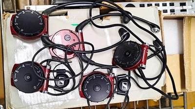 five Sennheiser HDI 830 Wired Over-Ear Stereo Headphones Black/Red 1m Cable