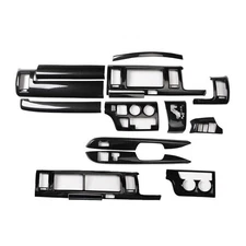 For Toyota HIACE 200 2005-2013 RHD ABS Carbon Accessories Gear Trims Stickers