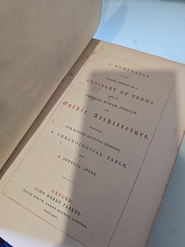 1845 A Glossary Of Terms Used In Grecian Roman Gothic Architecture Set Of 3 Rare - Picture 12 of 13