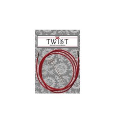 ChiaoGoo Twist Small Lace Interchangeable Cables, 37-Inch, Red