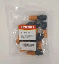 10pc Extended 12x1.5 Black Lug Bolts for BMW 30mm Shank Conical Cone Taper Seat