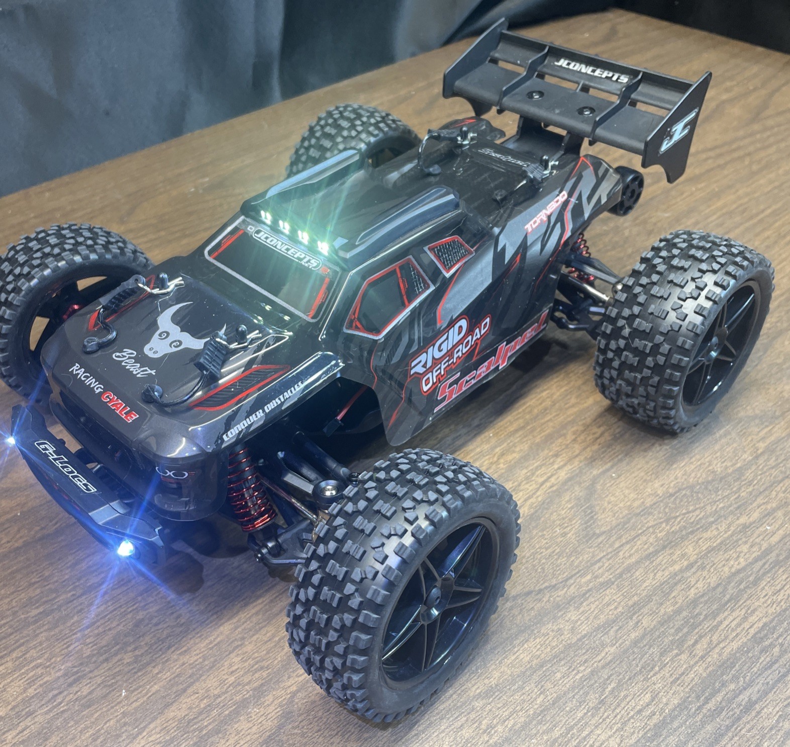 Brushless SG316 MAX Upgraded 45a ESC 3s Lipo 55+ Mph Rc Car Truck RTR Xtra Wide