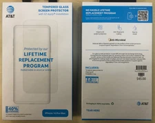 AT&T EZ Apply Tempered Glass Screen Protector for iPhone 14 Pro Max - 6.7" Pro