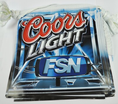 Coors Light Bier USA Baseball Motiv Wimpelkette Flaggen Girlande Partykette