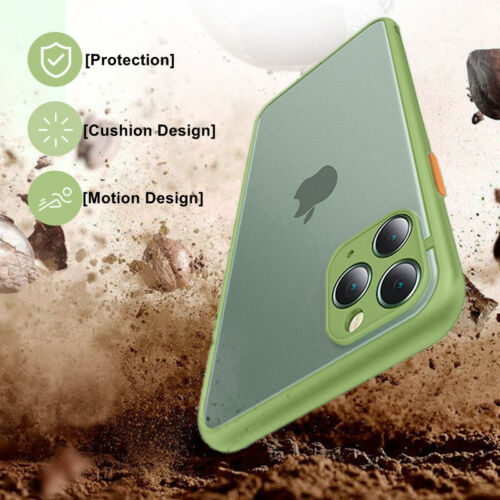 Case For iPhone 17 16 Pro Max 15 14 13 12 11 Hard Matte Clear Shockproof Cover - Picture 13 of 24