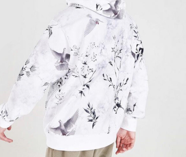 Nike Mens Club Hoodie White Dove Bird Printed graphic New DM7928-100 size  Large | eBay