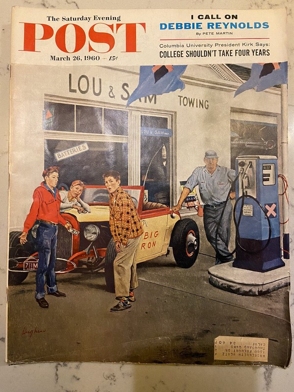 Vintage Saturday Evening Post Magazine March 26 1960 Debbie Reynolds Pete Martin