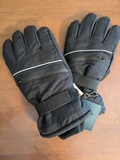 Men's Tek Gear Ski Gloves Thinsulate Tech Compatible Size L/XL BLACK NEW