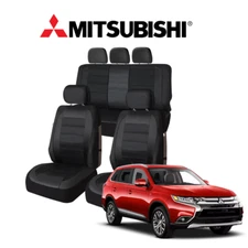 For All Mitsubishi Car Seat Cushion Cover Set 9pcs sleek comfort
