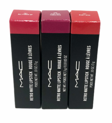 MAC Rouge A Levres Retro Matte Lipstick (0.10oz/3g) NEW; YOU PICK!
