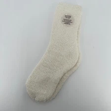 Softies Women's Fuzzy Marshmallow Socks Ivory OS Comfy Socks Lounge NEW