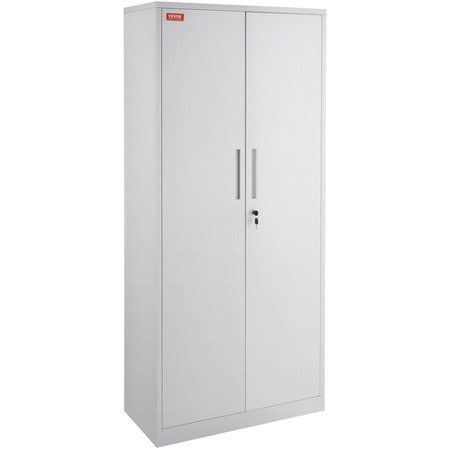 VEVOR Steel Storage Cabinet Office Home Lockable Cupboard Adjustable Shelves - Picture 9 of 12