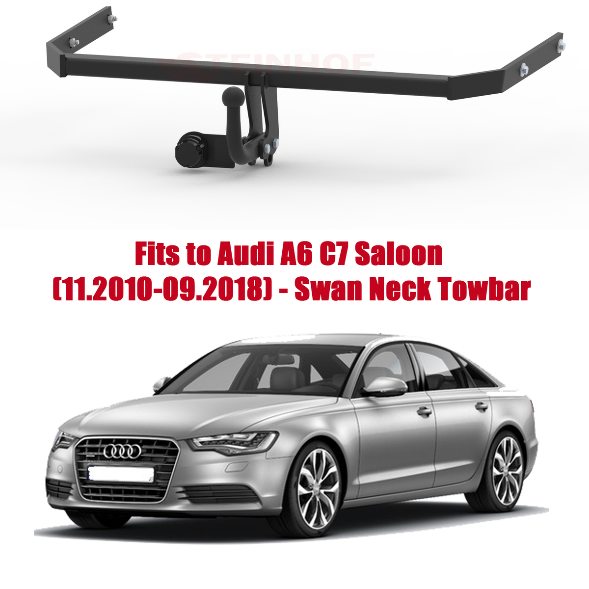 Tow Bar For Audi A6 C7 Saloon (2011-2018) NO ELECTRICS A098