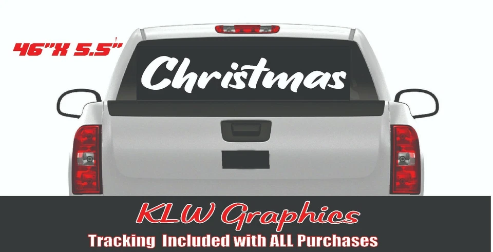 Banner de Navidad calcomanía de vinilo hogar jingle coche de vacaciones 4x4 diésel camión Redneck Foto 3 de 3