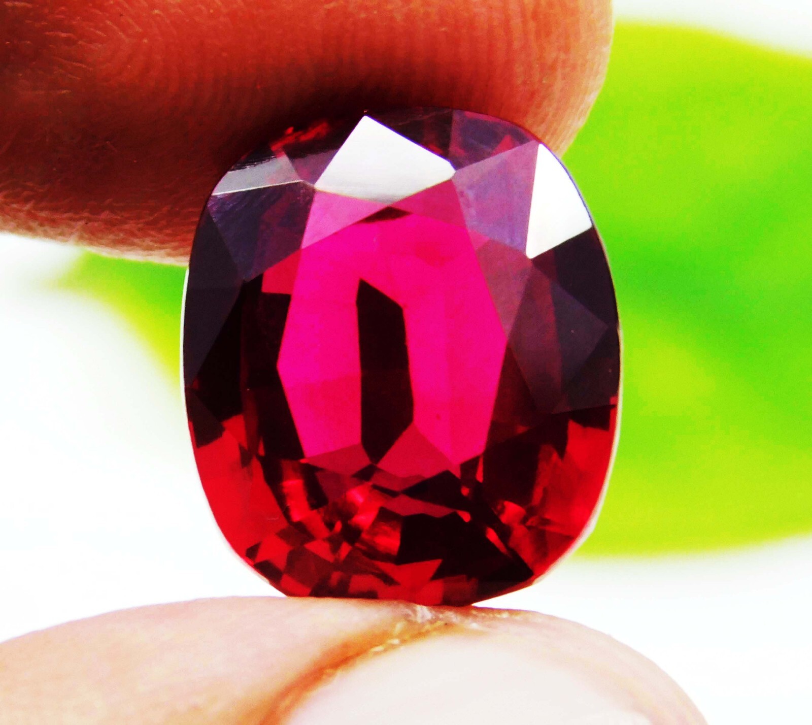 15.01 Ct Natural Mozambique Cushion Cut Red Ruby Loose Gemstone Certified