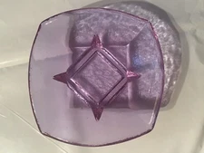 Fire & Light Glass -Cache / Jewelry / Sauce Dish - Lavender- Excellent Condition