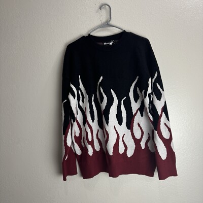 Maener Flame Sweater Size Medium