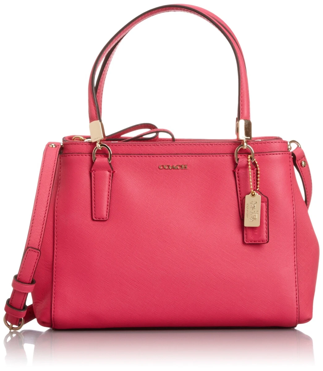 COACH Madison Mini Christie Carryall Crossbody in Saffiano Leather