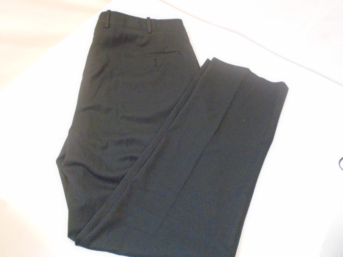 Perry Ellis Pants Mens 40x32 Black Pinstripe City Fit Portfolio