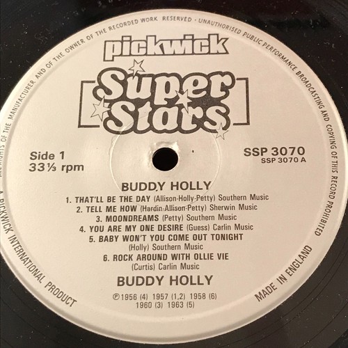 Buddy Holly 1980 UK vinyl compilation LP That'll Be The Day Everyday Moondreams - Picture 3 of 4